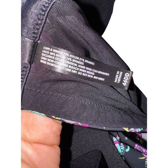 Torrid Curve Mermaid & Anchor Print Bra Size 40DD Sexy Pinup Tattoo Punk Rock Li - Picture 6 of 8